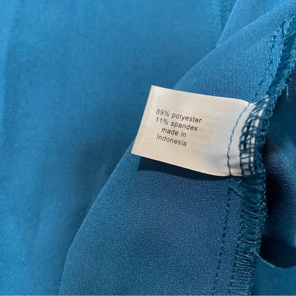 Lane Bryant Sleeveless High Low Teal Blue Dress Plus Size 22 - Picture 11 of 12